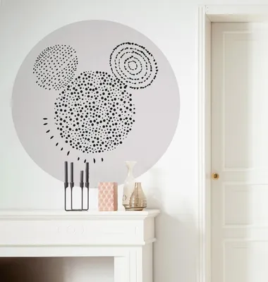 Produktbild von Komar Vlies Fototapete / Wandtattoo selbstklebend - Mickey Stipple Art - Größe: 125 x 125 cm (Breite x Höhe) - 1 Teile