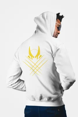 Produktbild von D&B Uni Hoodie ZIPMO00109 Wolverine Weiß-Größe L