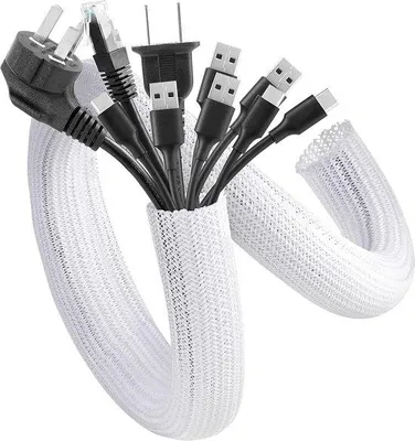 Produktbild von Flexibler Kabelschutz 12-20mm weiß für TV und Büro
