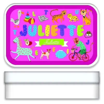 Metallene Punktbox personalisiert - Juliet - 2,7x9,7x6,2 cm