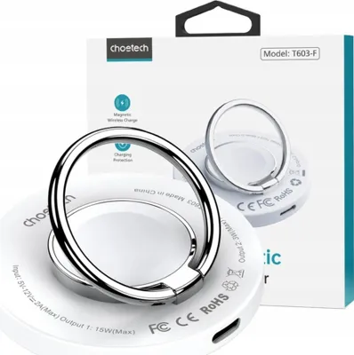 Immagine prodotto di Wireless charger 2-in-1 Choetech T603-F, holder (white)