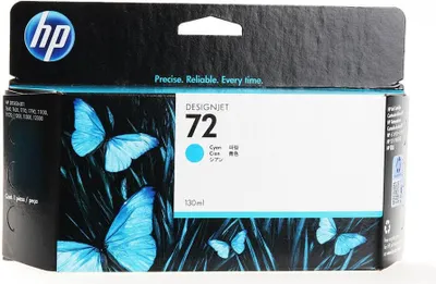 Produktbild von HP 72 Cyan DesignJet Druckerpatrone, 130 ml