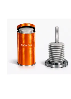 Produktbild von Kaffeepad döse Metall 17,5 x 8 cm Ø