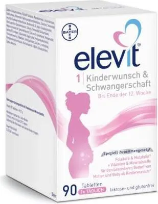 Produktbild von Elevit 1 Fertility & Pregnancy Tablets 90 St