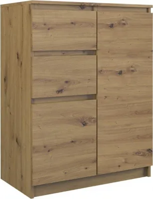 Produktbild von Kommode mit 2 Schubladen und 2 Schränke innen Sideboard Anrichte holz 70cm artisan