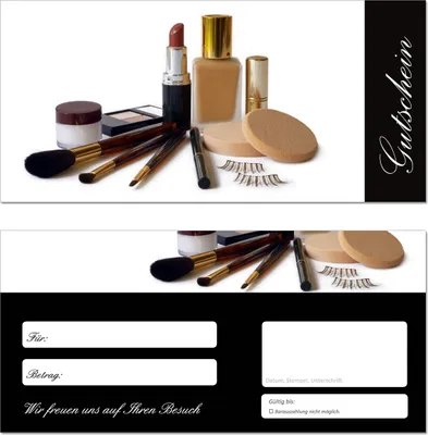 Produktbild von 50 Stück Geschenkgutscheine (Kosmetik-652) - Beauty Gutscheinkarten Gutscheine für Bereiche Wellness, Erholung, Entspannung Spa Maniküre Jubiläum Geburtstag Erholung Entspannung Fußpflege Schminke Make-Up
