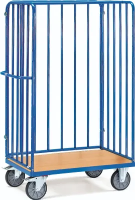 Produktbild von fetra 8383-1, Stahl, Transportwagen, Blau, 600 kg, 4 Rad/Räder, 20 cm