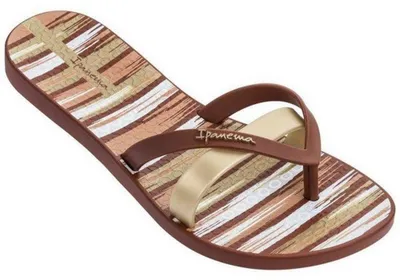 Produktbild von Ipanema - "Bkirei Silk IV Fem" gestreift Flipflops für Damen PP7964 (34 EU - 35,5 EU) (Braun)