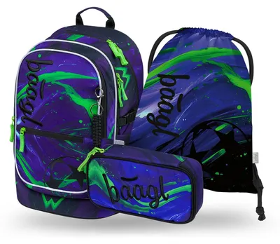 Produktbild von Baagl Schulrucksack Set Jungen Mädchen 3 Teilig 25 l - Football Champion