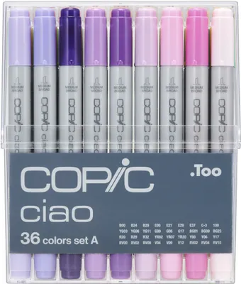 Produktbild von Copic Ciao Set A Grafikmarker - Nachfüllbar mit Copic Ink - 36Stk