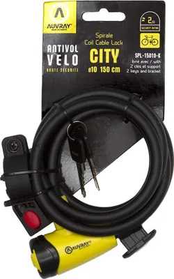 Produktbild von Auvray Spirale City 10mm Black / Yellow 150 cm