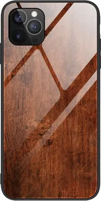 Produktbild von König Design Hülle kompatibel mit Apple iPhone 12 Pro Max Kunststoff Soft Handyhülle - Handy Case Dunkel Braun