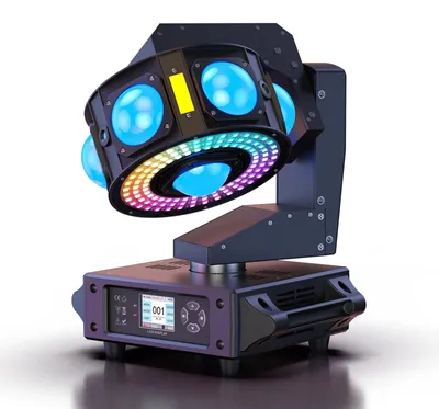 Produktbild von Bewegliche Scheinwerfer – DJ-Beleuchtung und Bühnenbeleuchtung mit 160W RGBW-Lichtstrahl und dreiaxialiger Rotation