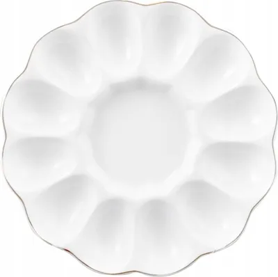 Produktbild von Porzellan-Eierteller Blume 21 cm