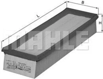 Produktbild von Luftfilter MAHLE LX 541 für RENAULT ESPACE III (JE0) Filtereinsatz