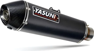 Zdjęcie produktu dla Układ wydechowy Yasuni 4 z homologacją, czarny karbon do Yamaha X-Max, MBK Evolis 300 ccm