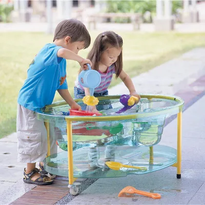 Produktbild von Happy Kidz Sand-/Wassertisch - Experimentiertisch Farbe: transparent 201300012-transparent