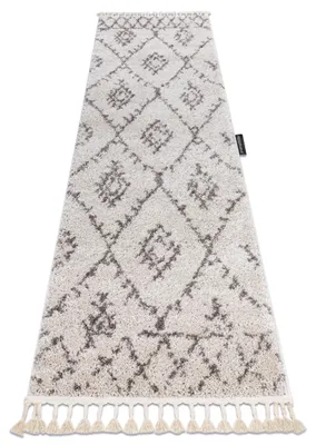 Imagen del producto de Alfombra, alfombra de pasillo BERBER FEZ crema – para la cocina, entrada, pasillo beige 70x250 cm