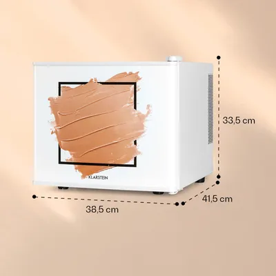 Produktbild von Klarstein Pretty Cool Make-Up-Kühlschrank - 17 Liter, 50 Watt, 26 dB, 1 Boden, Design: Apricot