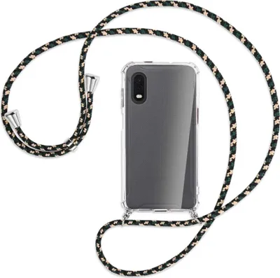 Produktbild von Handykette Backcover-Schutzhülle mit Band (Metall silberfarben) für Samsung Galaxy Xcover Pro - camouflage