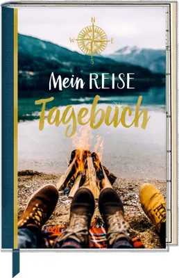 Produktbild von Eintragbuch mit Sammeltasche - Mein Reisetagebuch