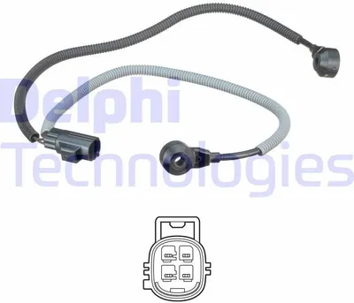 Produktbild von DELPHI Klopfsensor AS10240 für VOLVO V70 II (285)