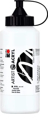 Productafbeelding van Marabu 12200075970, Kunstenaar-acrylverf, Acrylverf, 500 ml, titaniumwit