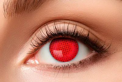Produktbild von One Week Motiv Kontaktlinsen "Red Screen" | Rot (w52)