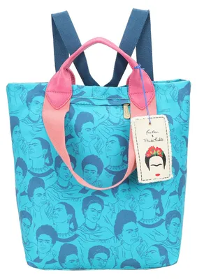 Produktbild von Fritzi aus Preußen Shopper Rucksack Fritzi x Frida Kahlo Fritzi Ju Limited Frida Heads türkis
