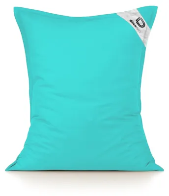 Image de Housse pour Pouf Géant XL 120x80cm Intérieur et Extérieur - Bleu Caraïbes