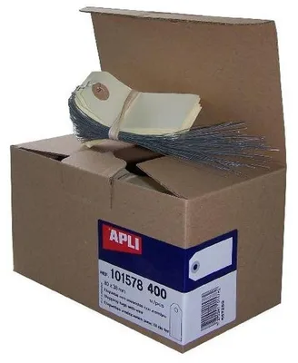 Image de agipa Gepäckanhänger, 80 x 38 mm, neutral mit Draht (101578)