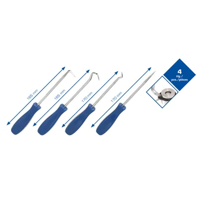 Obrázok produktu pre BRILLIANT TOOLS Sada ihlových háčikov 4 ks - BT542020