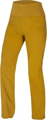 Noya Pants von Ocun in Gelb; ideal für Klettern und Bouldern; mit elastischem Bund und einer Seitentasche.