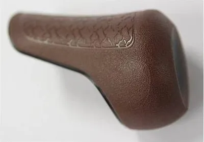 Produktbild von Gazelle -Griffkappe rechts - braun mit schwarzen Rohrleitungen
