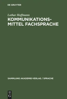 Produktbild von Kommunikationsmittel Fachsprache