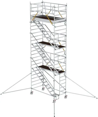 Produktbild von MUNK Rollgerüst SG mit Schrägaufstiegen 1,35x2,45m und Ausleger 8,43m AH
