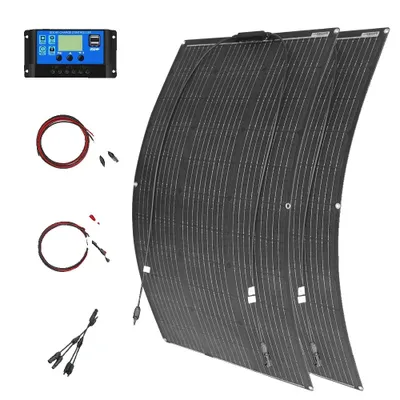 Produktbild von Flexible Solarmodule, hohe Effizienz, tragbares Design, Solar-Kit 200W