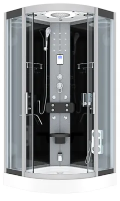 Produktbild von Dampfdusche Dusche Duschkabine D58-13T2 Duschtempel Sauna 90x90 cm