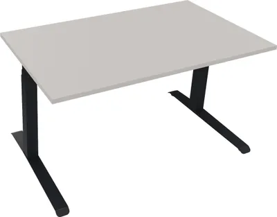 Produktbild von Sitz-/Stehtisch Kufe Doppels. Quad. B1400xT800xH645-1275 an/Lichtgrau