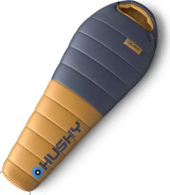 Produktbild von Husky Mumienschlafsack Daunen Dexter kurz 2024 -15°C - 200 cm - blau mit Orange