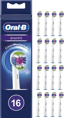 Produktbild von Oral-B 3D White – Mit CleanMaximiser-Technologie – Bürstenköpfe – 16 Stück