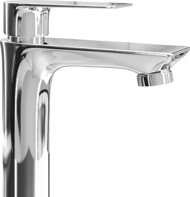 Immagine prodotto di Miscelatore per lavabo Planetmöbel con cartuccia in Vetroceramica, miscelatore monocomando, altezza 17 cm, cromo