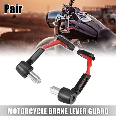 Produktbild von 1 Paar 7/8" 22mm Motorrad Bremshebelschutz Lenkerschutz Rot