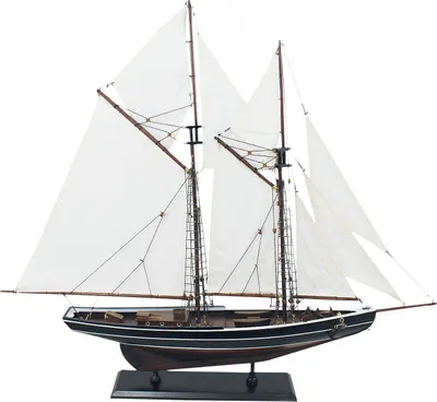 Produktbild von Segelyacht Bluenose Segelschiff Modellschiff Holz Schiff - kein Bausatz