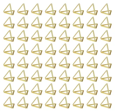 Imagen del producto de Juego de 60 soportes triangulares para fotos en color dorado