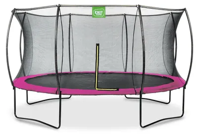 Image de EXIT Silhouette Trampoline ø427cm – Sur pieds – Rond – Trampoline de Jardin – pour Enfants – Rose
