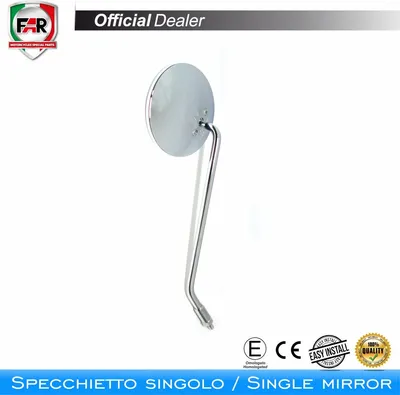 Imagen del producto de FAR 1272: Espejo retrovisor universal para manillar, compatible con cromados