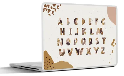 Produktbild von MuchoWow® Laptop Aufkleber Sticker Cover Zitate - Sprichwörter - Kinder - Alphabet - Baby 25x18 cm - Laptop-Deko