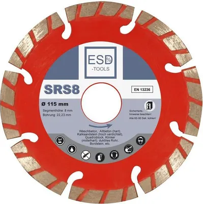 Produktbild von Diamanttrennscheibe SRS8 Beton Turbo - Ø 115 mm - 22,23 mm Bohrung