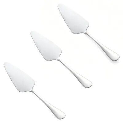 Tortenheber-Set, 3 Stück, Edelstahl, 22,6 cm, gezackte Kanten